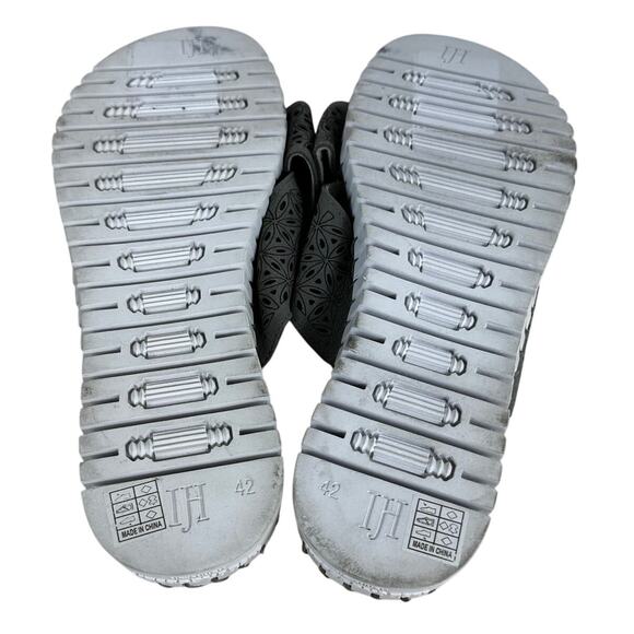 Ilse Jacobsen Hornbaek Gray Cross Band Sandal Women's Size 42 (US 12) EUC - Picture 7 of 8